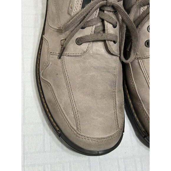 ECCO Light Shock Point Shoes Men Sz. 46 12-12.5 Gray Brown Leather Oxfords dress main image 12